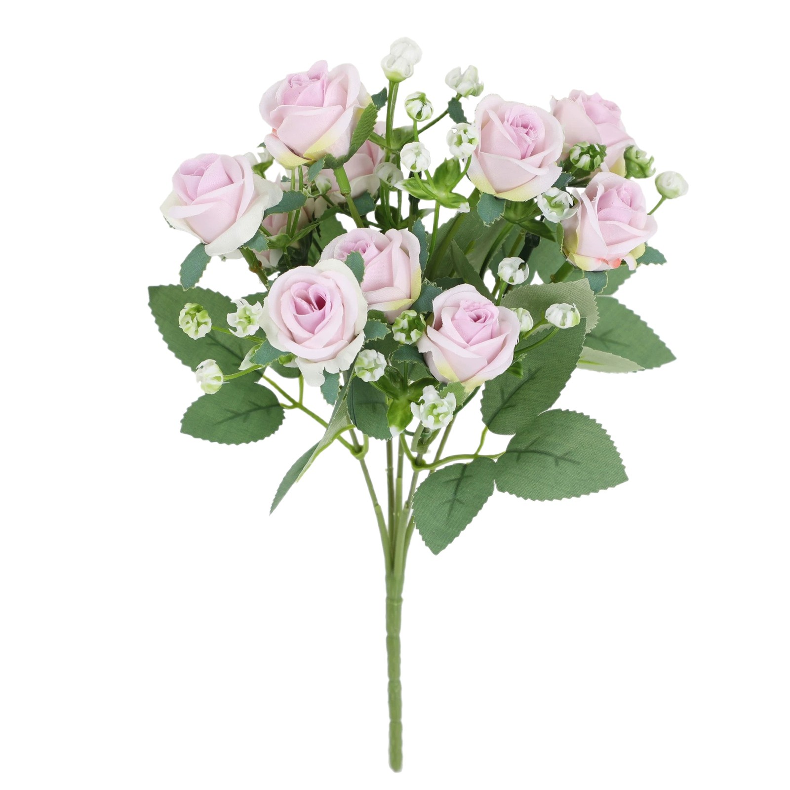 thumbnail image 2 of Simulación Rosa Flor de Seda Rosa Decoración del Hogar Adornos Atmósfera Primaveral Diseño Simulación Verde Exquisito Simulación Flores., 2 of 2